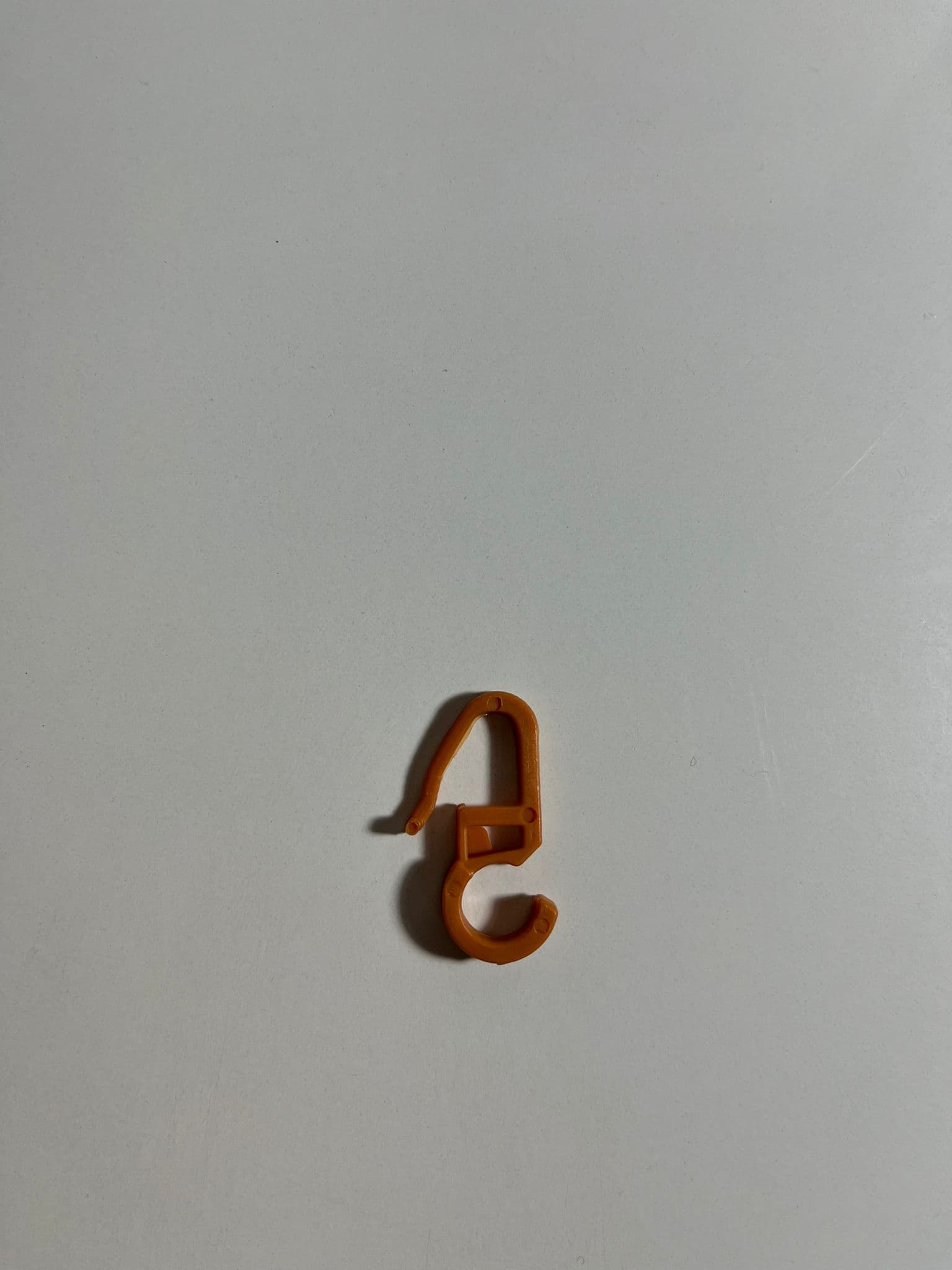 Kiremit Renkli Rustik Halkası Klipsi