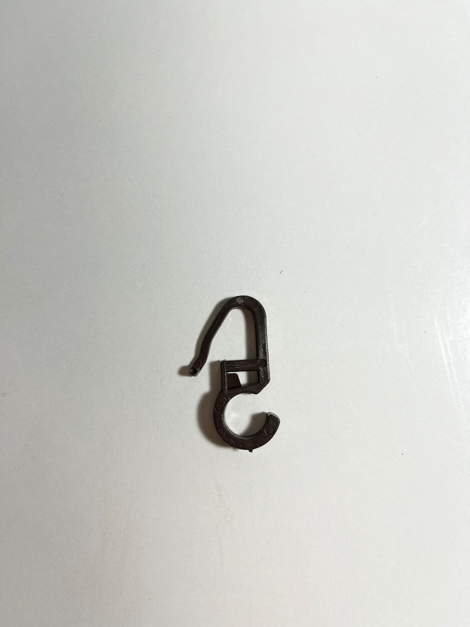 Ceviz Renkli Rustik Halka Klipsi