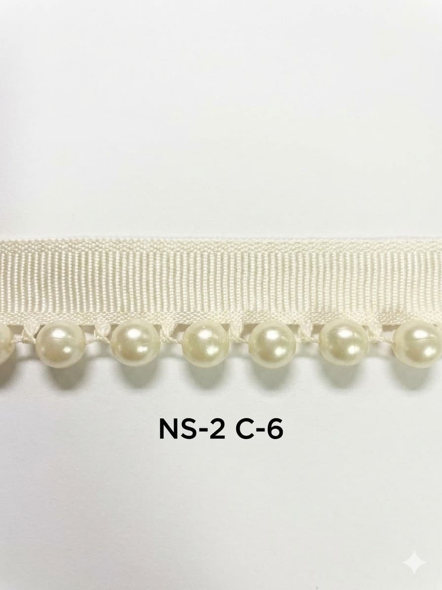 Sıra Boncuk Ekru Kurdele Orta Boy Ekru Boncuk (NS-2 C-6)