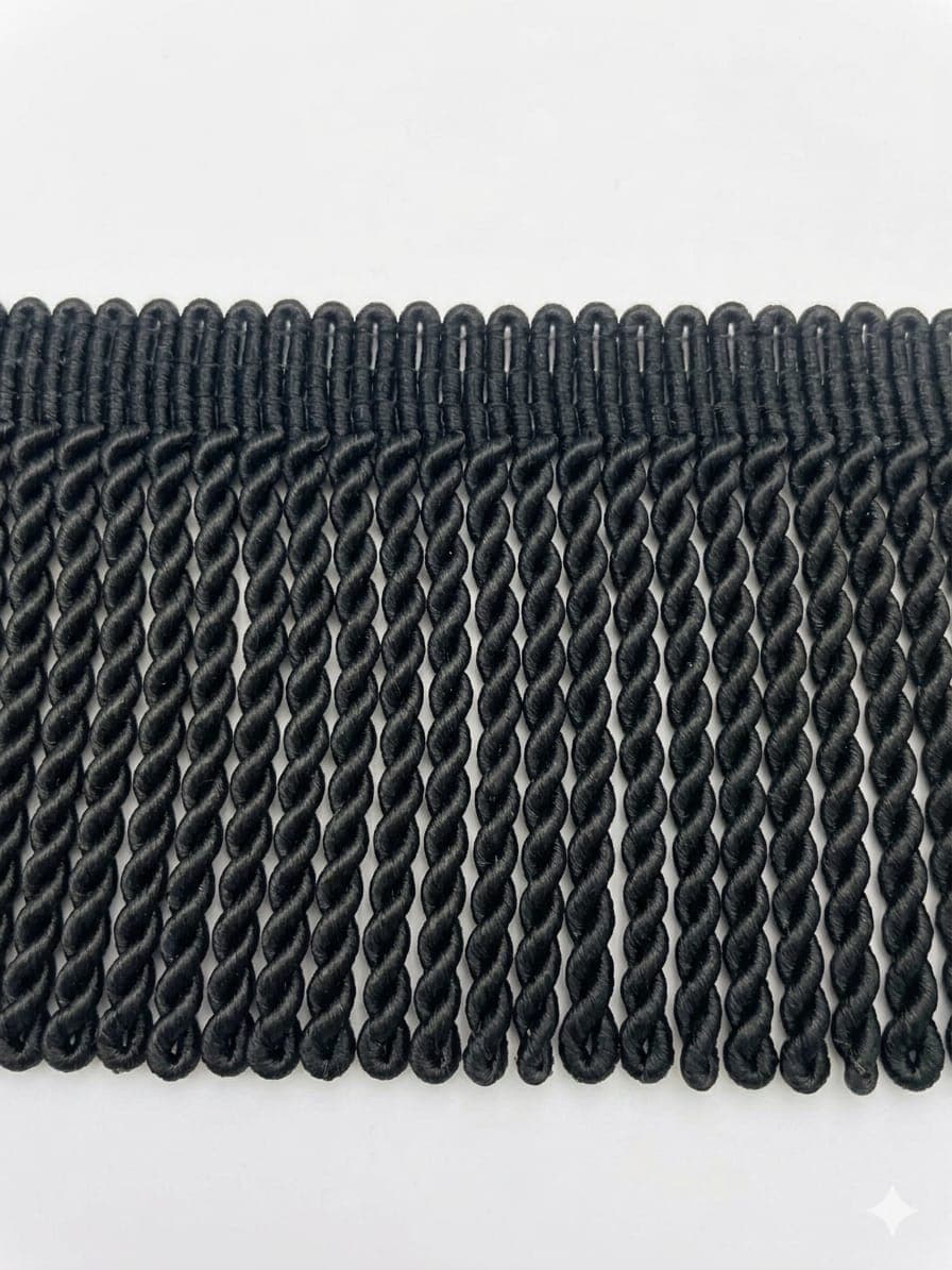 Siyah Renkli Bulyon Saçak 15 cm