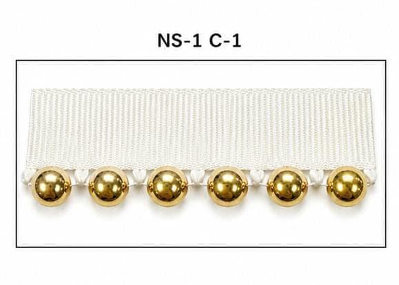 Sıra Boncuk Ekru Kurdele Orta Boy Gold Boncuk (NS-1 C-1)