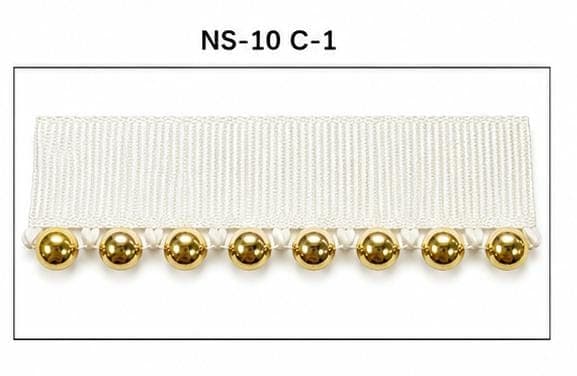 Sıra Boncuk Ekru Kurdele Küçük Boy Gold Boncuk (NS-10 C-1)