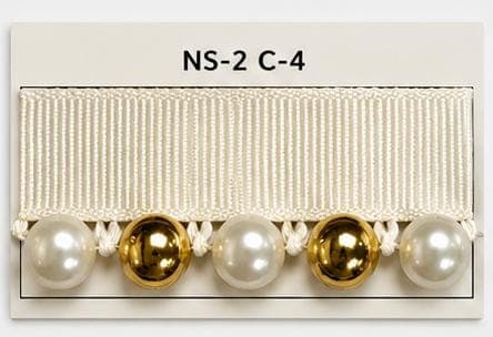 Sıra Boncuk Ekru Kurdele Orta Boy Gold-Ekru Boncuk (NS-2 C-4)